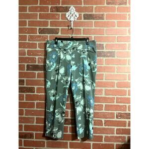 Jules & Leopold Floral Stretch Pants Size L